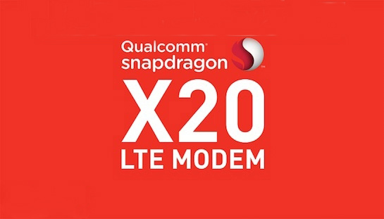 高通发布第二代千兆LTE芯片骁龙X20：下载速率1.2Gbps！