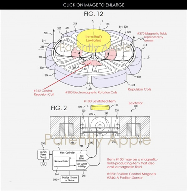 苹果全新悬浮式无线充电专利曝光：iPhone 8会支持吗？