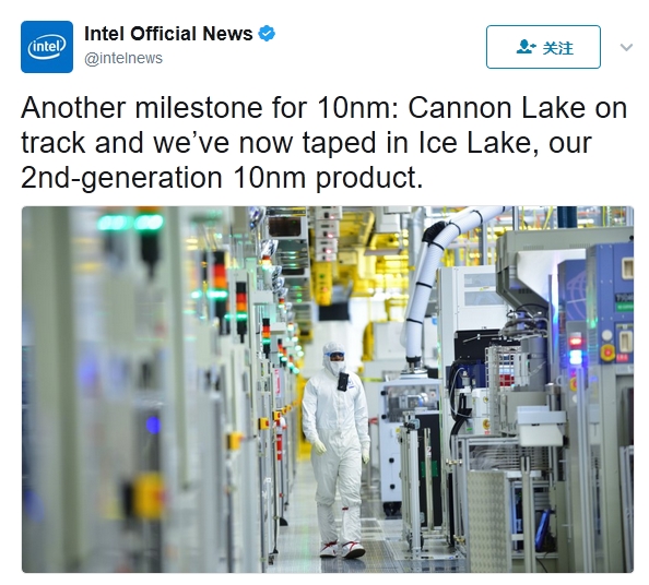 Intel宣布大消息：第二代10nm处理器Ice Lake完成设计
