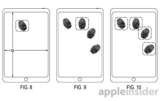 苹果新专利申请：指纹验证直接镶嵌到屏幕上