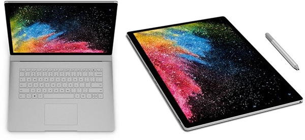 微软：Surface Book 2快了500% 性能是新MBP的两倍