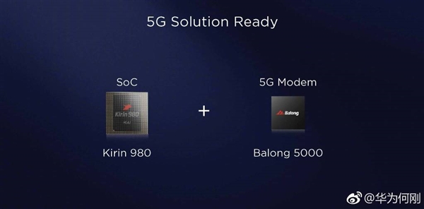 领先骁龙855！麒麟980成首个提供5G商用移动平台：可选巴龙5000基带