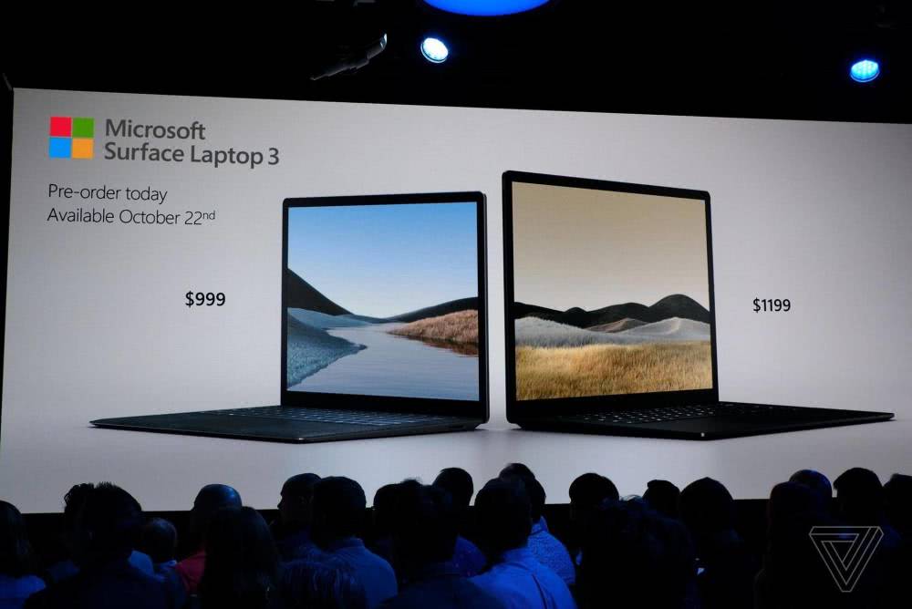 微软Surface Laptop 3发布：模块化设计，999美元起– 芯智讯
