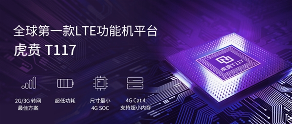 全球首款4G功能机平台：紫光展锐发布虎贲T117