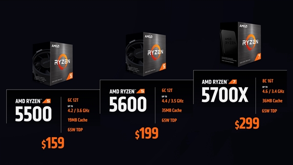 AMD锐龙新U六连发：Zen3 Zen2齐上阵、价格低至99美元