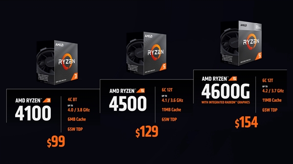 AMD锐龙新U六连发：Zen3 Zen2齐上阵、价格低至99美元
