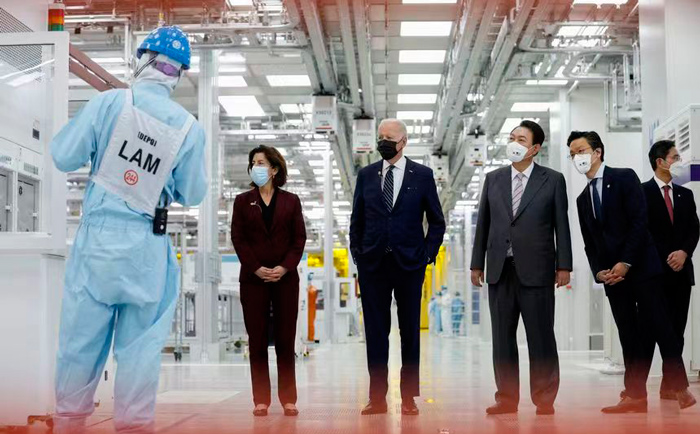 美国总统拜登访问韩国，并参观了三星平泽晶圆厂