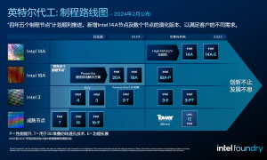 英特尔公布全新工艺路线图：Intel 14A或将2026年量产！微软成Intel 18A新客户！